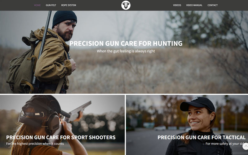 Webseite RAMFELT - Precision Gun Care